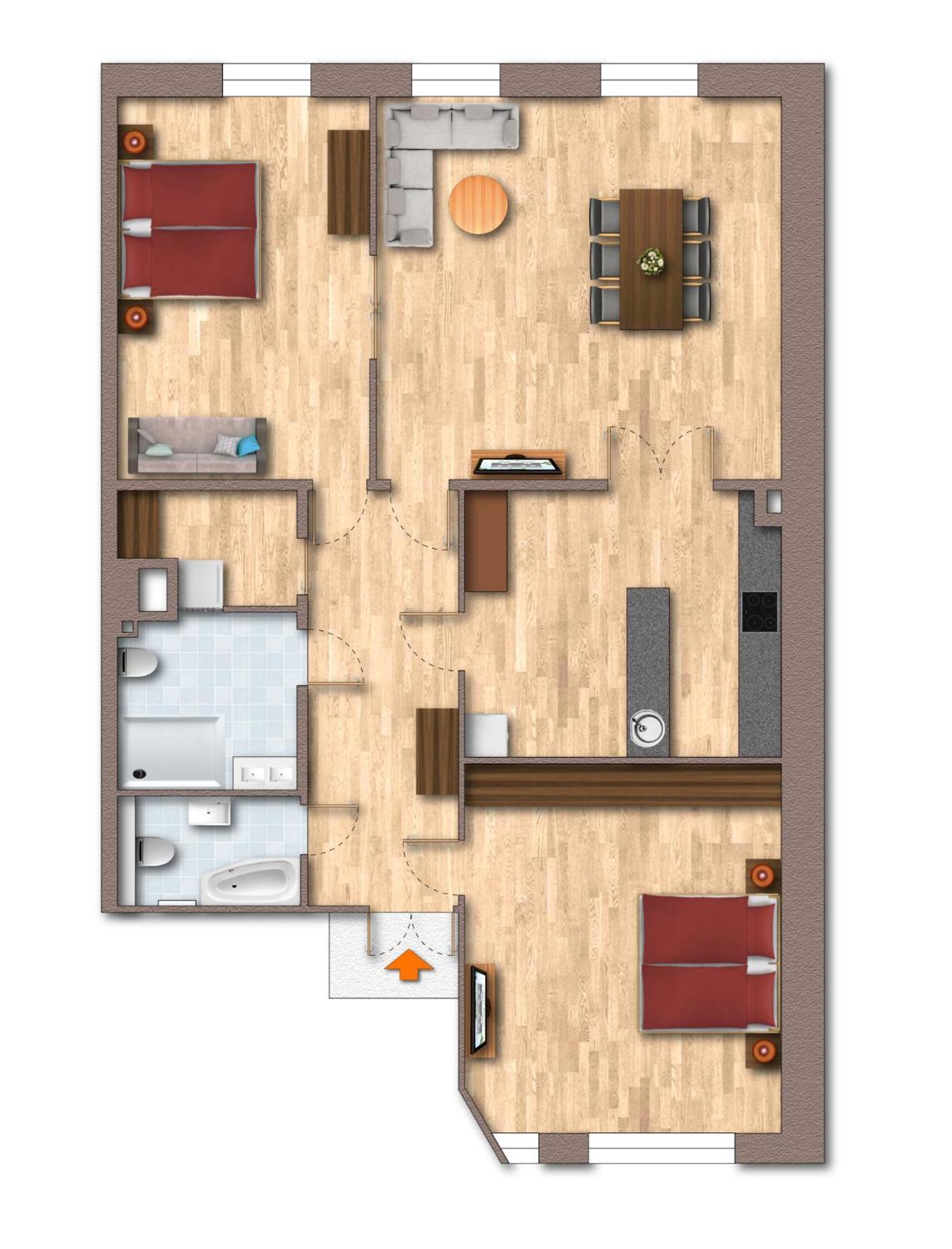 Fewo Koenigin Der Hanse - Im Herzen Der Altstadt, 3 Zimmer, Wifi Lübeck Dış mekan fotoğraf